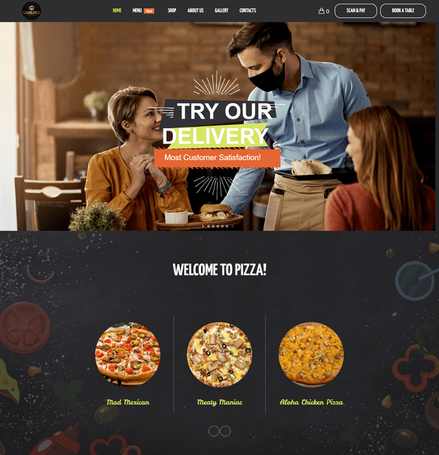 Pizza Delivery Website
