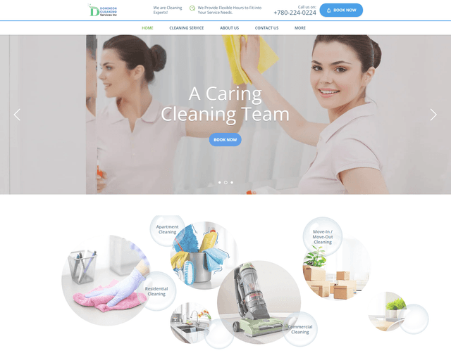 Cleaning Service Company Website