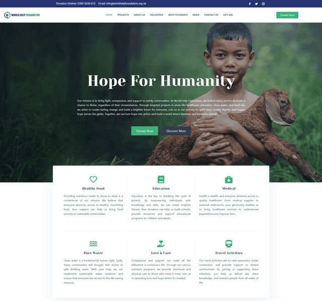 Charity Website